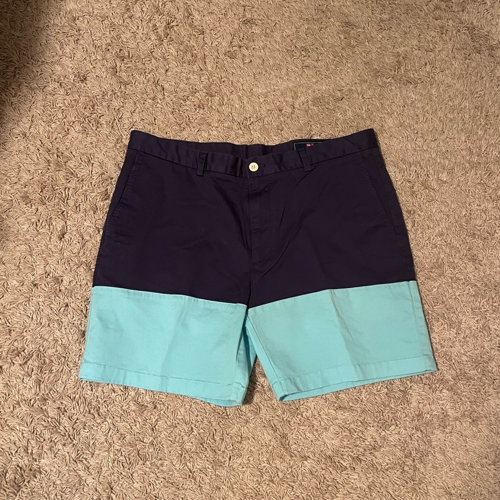 Men’s 7” Vineyard Vines Color Block Breaker Short Deep Cobalt